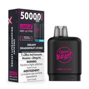 DREAMY DRAGONFRUIT LYCHEE ICED FLAVOUR BEAST LEVEL X G2 ULTRA 50K PODS